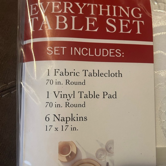 White table set. Brand new in package. Never opened - Picture 2 of 4